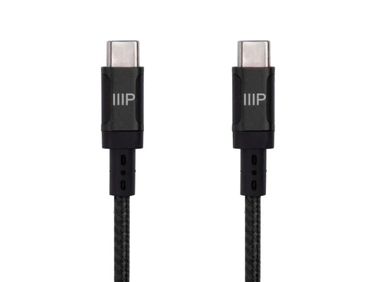 USB Type-C to Type-C Cable, USB 2.0, Up to 3A/60W, Black